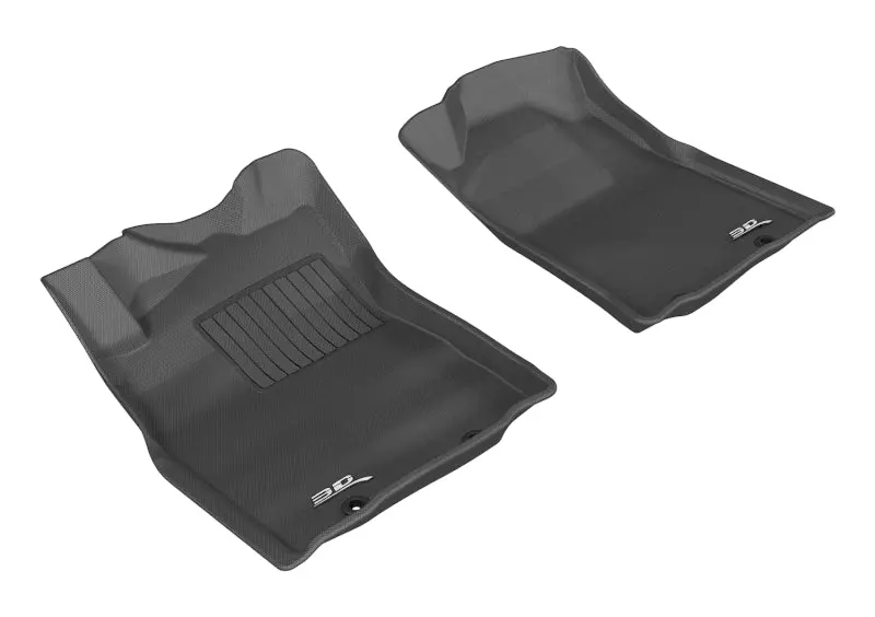 3D Maxpider Custom Fit Floor Mats For 2012–2015 Toyota Tacoma (Regular & Access Cab, First Row) – Black 1