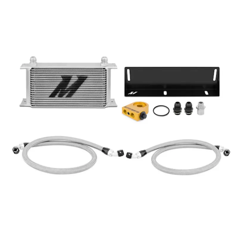Mishimoto Silver Thermostatic Oil Cooler Kit For 1979–1993 Ford Mustang 5.0L V8 1
