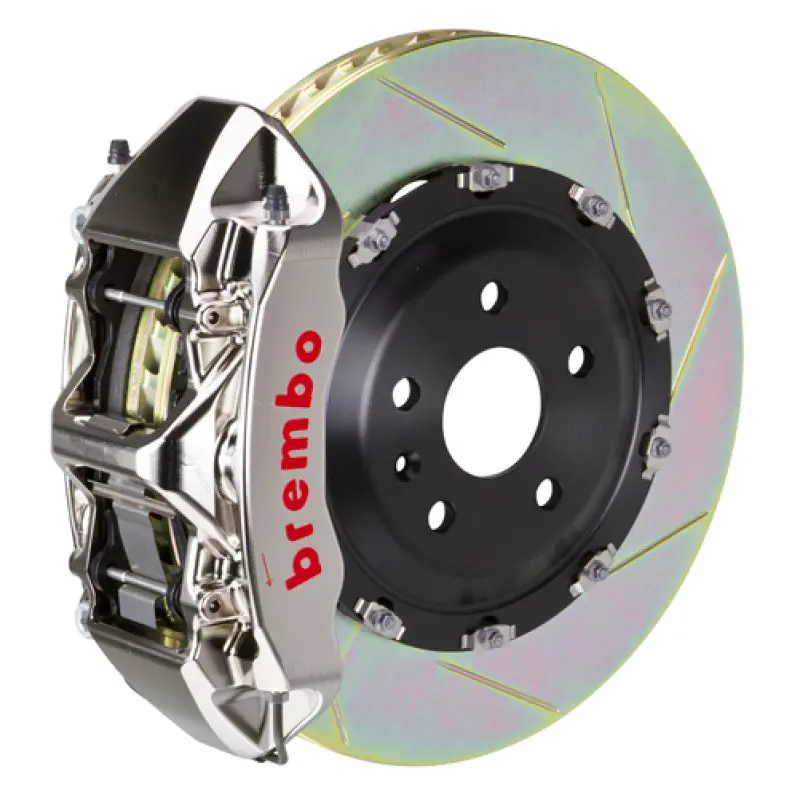 Brembo Gtr Big Brake Kit – Front, 6-Piston Billet Calipers, 380X34Mm Two-Piece Slotted Rotors (Type 1, Nickel Finish) For Bmw 530I & 530I Xdrive (2017–2023) 1