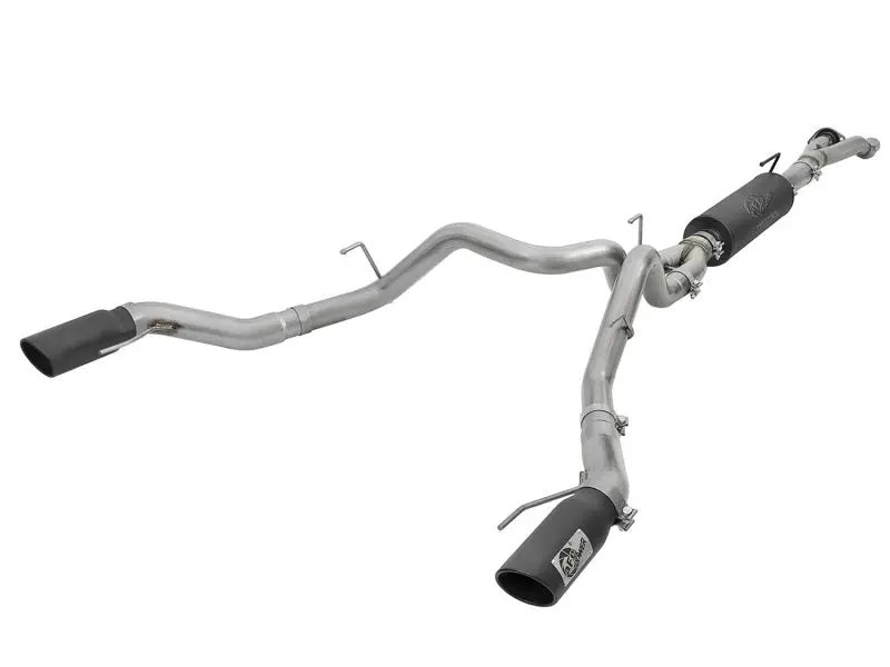 Afe Mach Force Xp Cat-Back Exhaust System For 2017–2018 Ford F-150 Raptor – 3" To 3.5" Stainless Steel With Black Tip 1