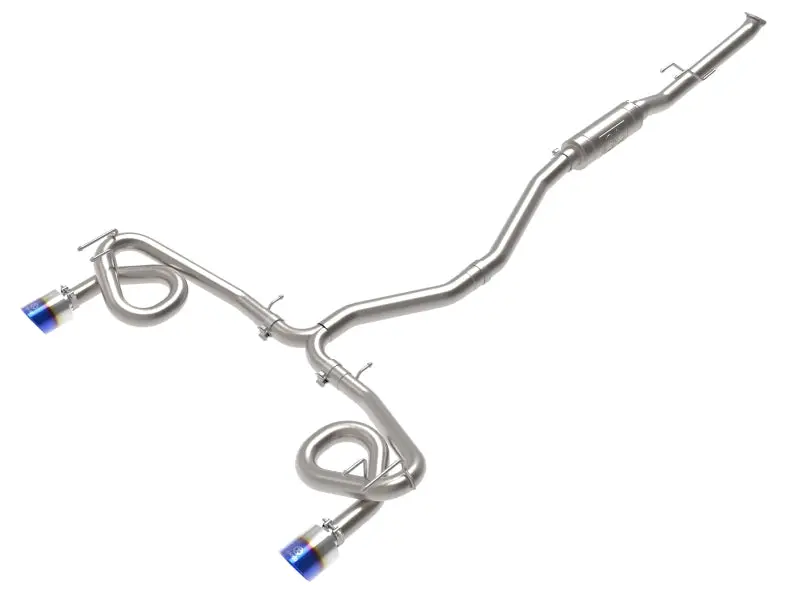 Afe Power Takeda Cat-Back Exhaust System For 2022–2023 Honda Civic Si – 2.5” To 3” 304 Stainless Steel With Blue Flame Tips 1