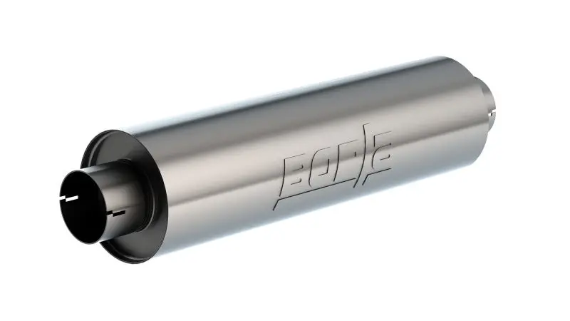 Borla Universal Muffl 6.75 X 24.00In Lg. X 3.53 I.D. W/Nipples Notched, Oal 29.00In 1