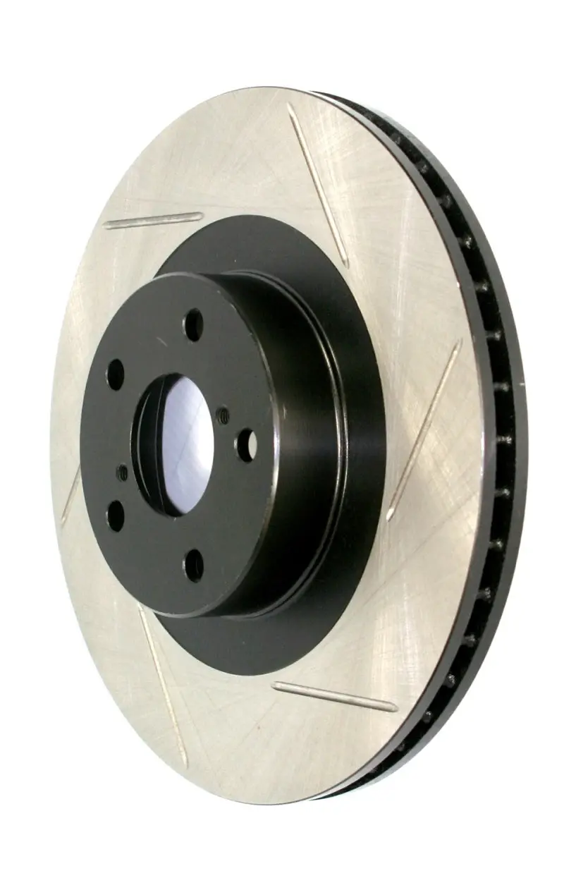 Stoptech Sport Slotted (Cryo) 17-18 Honda Civic Si / Acura Ilx Front Left Rotor 1