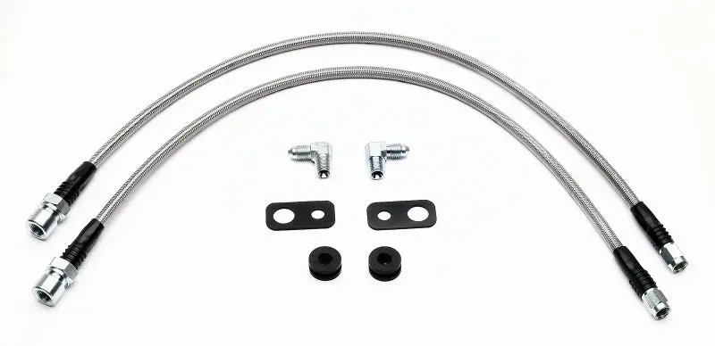Wilwood Flexline Brake Hose Kit For 2002 Mitsubishi Lancer With Forged Dynalite Front Calipers 1