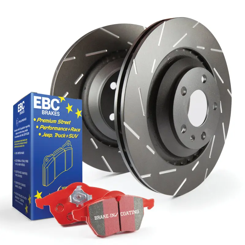 Ebc S4 Brake Upgrade Kit – Redstuff Performance Pads Paired With Usr Slotted Rotors 2