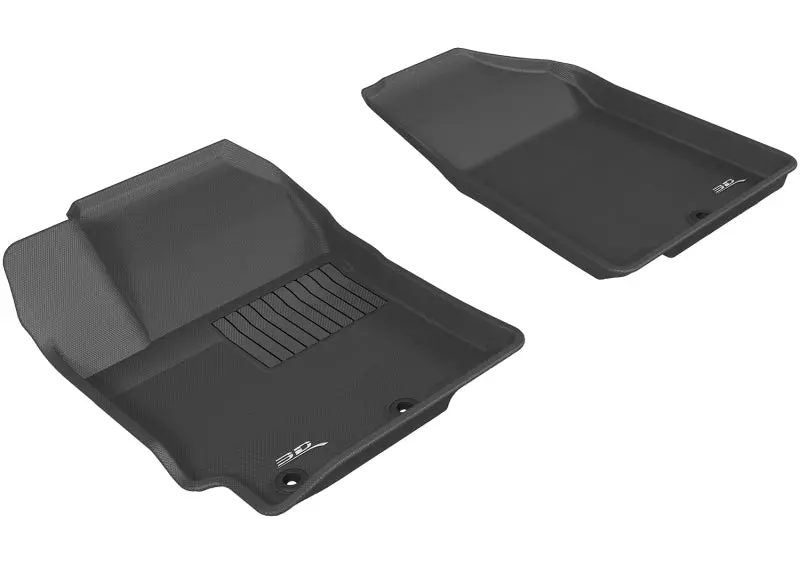 3D Maxpider Kagu Series Floor Mats – Black, First-Row Fit For 2012–2017 Kia Rio & Rio5 1