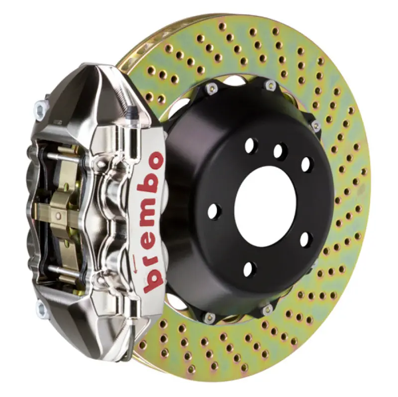 Brembo 06-13 S63 Amg (W216) Rear Gtr Bbk 4 Piston Billet 380X28 2Pc Rotor Drilled- Nickel 1