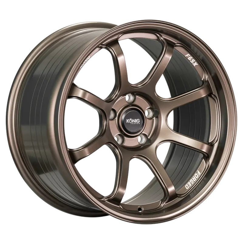 Konig Forged F6Sx Race Wheel – 18X11", 5X112, Et40, Bronze With Knurled Bead 1