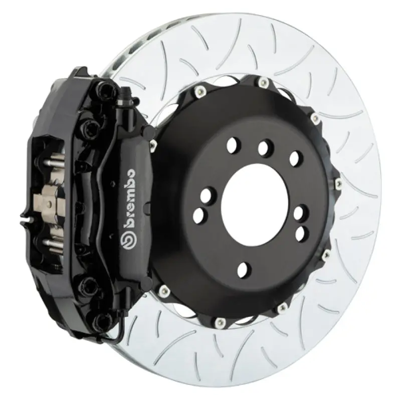 Brembo 04-10 5-Series (Excl. Xdrive/M5) Rr Gt Bbk 4Pist Cast 2Pc 345X28 2Pc Rotor Slot Type3-Black 1