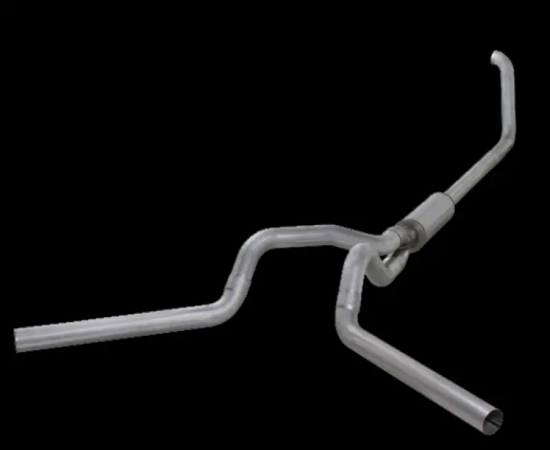 Diamond Eye Dual-Aluminum 4-Inch Turbo Back Exhaust Kit With Pyrometer Plug For 2000–2003 Ford 7.3L Powerstroke F250/F350 1