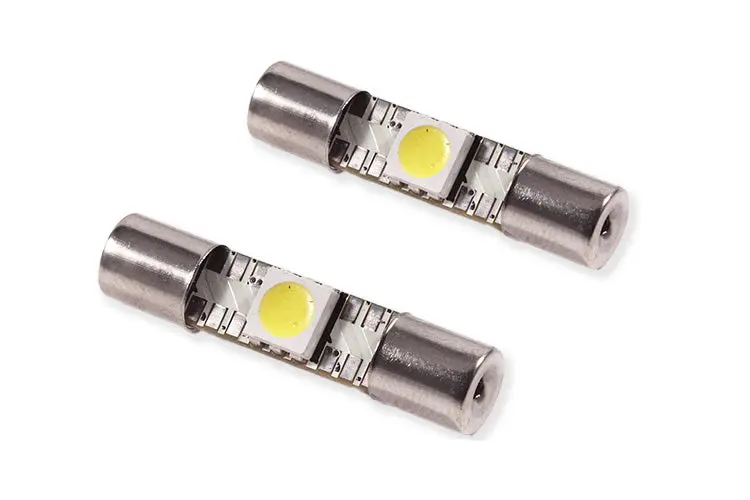 Diode Dynamics Dd0041P – 28Mm Smf1 Led Bulbs, Warm White, Sold As Pair 1