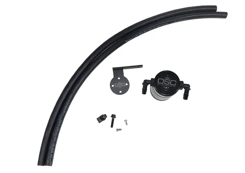 J&L 13-18 Ford Escape 2.0 Ecoboost 2.0 Oil Separator 3.0 Passenger Side - Black Anodized 1