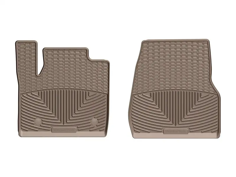 Weathertech Front Floor Mats For 2017+ Ford Super Duty Trucks (F-250 To F-550) – Tan Rubber 1