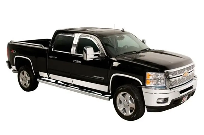 Putco 04-08 Ford F-150 Reg Cab 6.5 Short Box - 7In Wide - 10Pcs Stainless Steel Rocker Panels 1