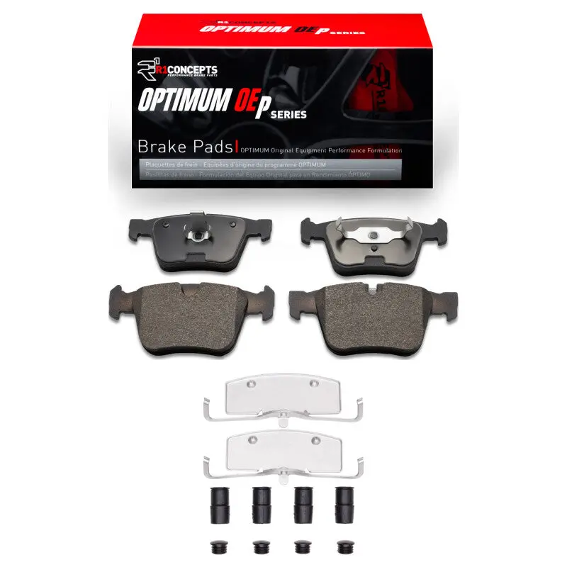 R1 Rear Brake Pad & Hardware Kit For 2007–2014 Mercedes-Benz Cl65 Amg (Oe-Style Optimum Pads) 1