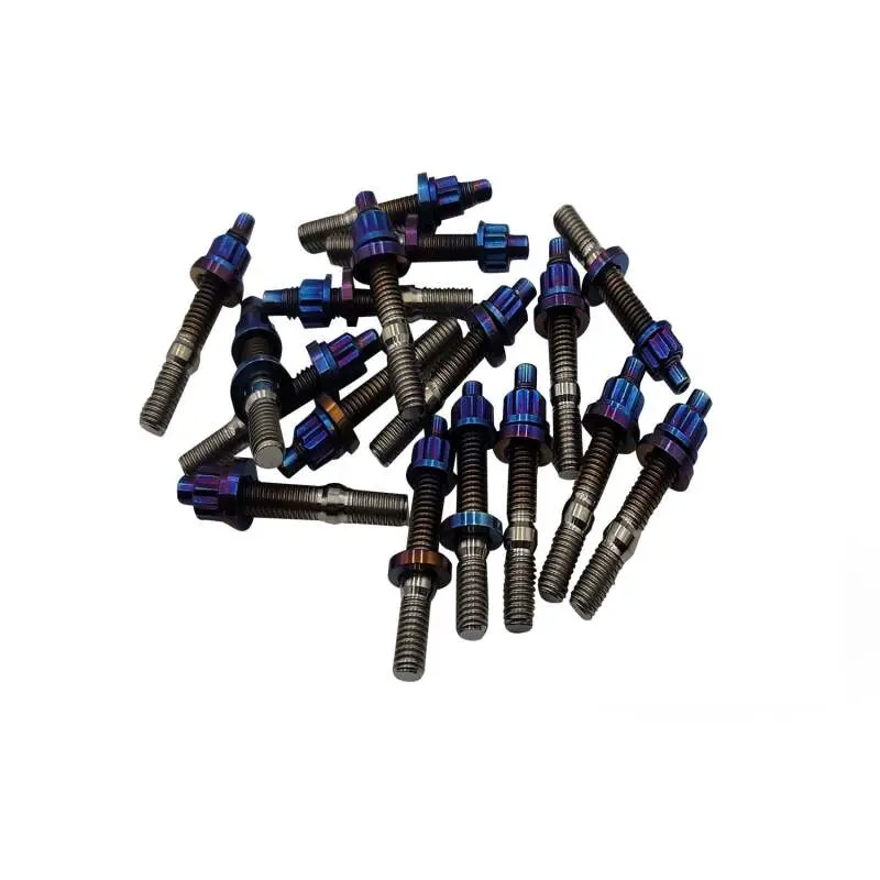 Blox Racing Xtreme Titanium Intake & Exhaust Manifold Stud Kit – Burnt Finish, 65Mm, 10-Piece 1